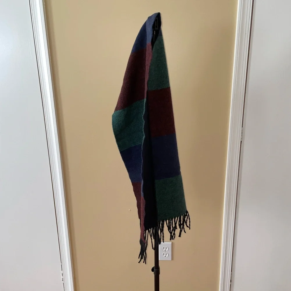 Men’s Il Moro Firenze Navy & Green Wool Scarf